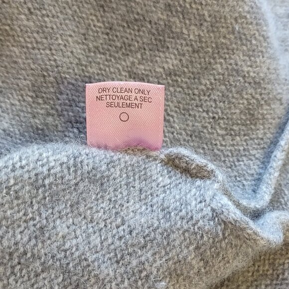 Calypso St Barth 100% Cashmere High Neck Sweater Pale-Gray Classic Luxury SizeXS - Picture 9 of 9